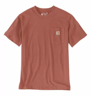 Koszulka Carhartt Heavy K87 Pocket Terracotta M - Koszulki męskie - miniaturka - grafika 1