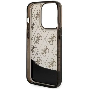 Guess GUHCP14LLC4PSGK iPhone 14 Pro 6.1" czarny/black hardcase Liquid Glitter 4G Transculent - Etui i futerały do telefonów - miniaturka - grafika 7
