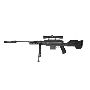 Black Ops Sniper 5,5 mm z lunetą 4x32 - Wiatrówki karabinki - miniaturka - grafika 1