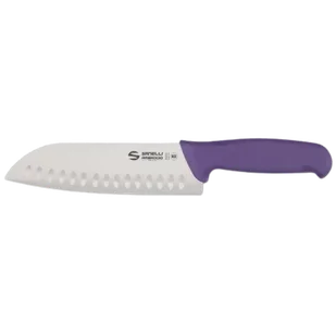 Nóż Santoku Sanelli Ambrogio Supra, ostrze granton, 18 cm, fioletowy - Noże kuchenne - miniaturka - grafika 1