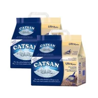 Żwirek dla kotów - CATSAN Ultra plus Żwirek zbrylający 2x10 l - miniaturka - grafika 1