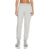 Spodnie damskie - Puma Damskie spodnie do biegania Ess Sweatpants Tr Cl szary jasnoszary (Light Gray Heather) M 586842 - miniaturka - grafika 1