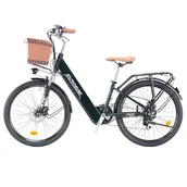 Rowery elektryczne - EUROBIKE Cityrun-26 Electric Bike, 26'' Tire, 250W Motor, 36V 10Ah Battery, 25km/h Max Speed, 30-50km Range, Disc Brake - miniaturka - grafika 1