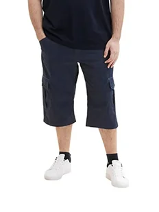 TOM TAILOR Męskie szorty 1037057 Bermudy Shorts, 31293-Navy Check, 46, 31293 - Navy Check, 46 - Spodenki damskie - miniaturka - grafika 1