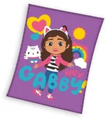 Koce i narzuty dla dzieci - Koc licencyjny polarowy 150x200 Gabby - miniaturka - grafika 1
