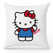 Plecaki - Poduszka Biała Ozdobna HELLO Hello Kitty Pink Bajka Cartoon Urocze Wzory - miniaturka - grafika 1