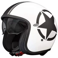 Kaski motocyklowe - PREMIER HELMET VINTAGE STAR 8 BM, biały/czarny, L - miniaturka - grafika 1