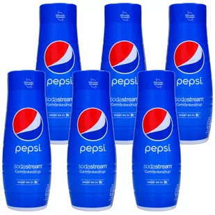 6x Koncentrat do saturatora wody gazowanej SodaStream Syrop Pepsi 440ml - Syropy i koncentraty owocowe - miniaturka - grafika 1