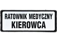 Odzież medyczna - Emblemat Ratownik Medyczny Kierowca Odblaskowy Na Rzepie 13 X 5 Cm Nowy - miniaturka - grafika 1