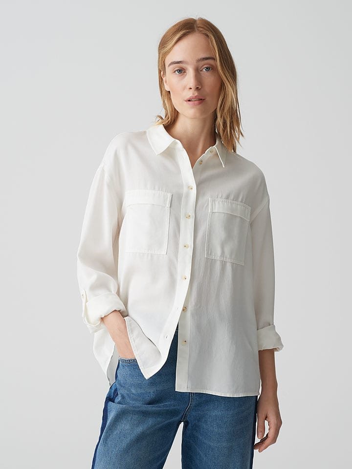 OPUS Koszula w kolorze białym