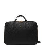 Torby na laptopy - Tommy Hilfiger Torba na laptopa Th Icon Laptop Bag Mono AW0AW18003 Czarny - miniaturka - grafika 1