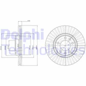 Tarcze hamulcowe - Tarcza hamulcowa DELPHI BG3835C - miniaturka - grafika 1
