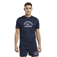 Koszulki męskie - Męska Koszulka z krótkim rękawem REEBOK ID TRAIN GRAPHIC SS TEE IC7664 – Granatowy - miniaturka - grafika 1