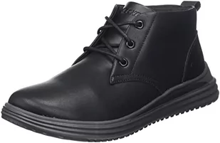 Skechers 204670 Blk, Trampki męskie, Czarna skóra, 39.5 EU - Trampki męskie - miniaturka - grafika 1