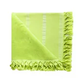 Ręczniki - Ręcznik plażowy 90x170 Relax limonkowy z frędzlami w paski 380g/m2 - miniaturka - grafika 1