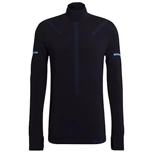 adidas Męska bluza Pk Midlayer M, czarny/niebieski (blok, XL - Bluzy męskie - miniaturka - grafika 1