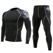 Pozostała odzież narciarska - BIELIZNA TERMICZNA Męska TERMOAKTYWNA Komplet na Zimę CIEPŁA L - miniaturka - grafika 1