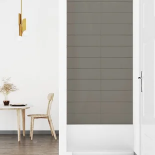 Panele ścienne, 12 szt., jasnoszare, 90x15 cm, aksamit, 1,62 m² - Panele ścienne i boazeria - miniaturka - grafika 7