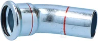 Łączniki, trójniki, kształtki - Kolano nyplowe 45° Steel - 28 - miniaturka - grafika 1