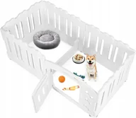 Łóżeczka i kojce - Kojec dla psa 154 x 78 x 60 cm, kojec dla DZIECI z przegrodą Duży Kojec un - miniaturka - grafika 1