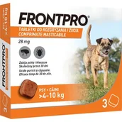 Artykuły przeciw pasożytom - FRONTPRO M(4-10kg) 28mg x3tab.-tabletki na pchły i kleszcze - miniaturka - grafika 1