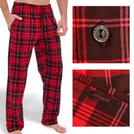 Piżamy damskie - CORNETTE Spodnie Piżamowe Damskie 690/42 Bawełniane Czerwone Rozmiar XXL - miniaturka - grafika 1