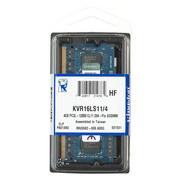 Kingston Pamięć SODIMM DDR3  KVR16LS11/4, 4 GB, 1600 MHz, CL11