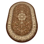 Dywany - Dywan ROYAL ADR owal wzór 521 brązowy 100x180 cm - miniaturka - grafika 1
