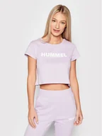 Koszulki sportowe damskie - Hummel T-Shirt Legacy 212560 Fioletowy Relaxed Fit - miniaturka - grafika 1