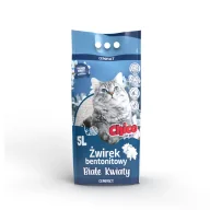 Żwirek dla kotów - CHICO Żwirek bentonitowy COMPACT Białe kwiaty 5L - miniaturka - grafika 1