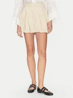 Spódnice - Munthe Spódnica skórzana Frauke 251121725105 Beżowy Regular Fit - miniaturka - grafika 1