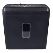 Niszczarki - OfficeProducts Niszczarka, ścinki, do 5 kartek A4, kosz 8l, czarna - miniaturka - grafika 1