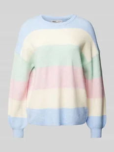 Sweter z dzianiny o luźnym kroju z mieszanki wiskozy model ‘ATIA’ - Swetry damskie - miniaturka - grafika 1