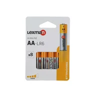 Baterie i akcesoria - Bateria alkaliczna LR6/AA 8 SZT. LEXMAN - miniaturka - grafika 1