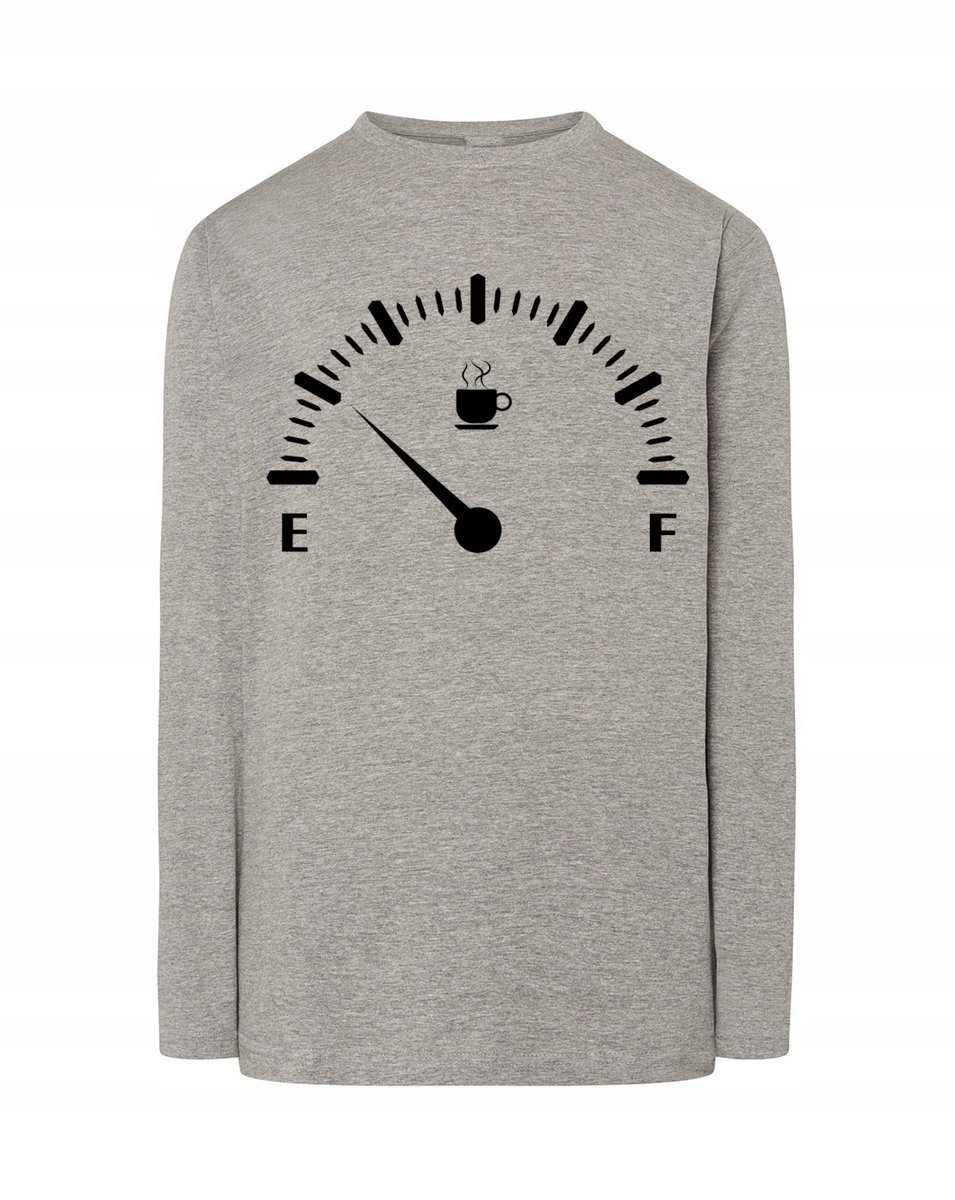 Longsleeve męski nadruk Paliwo Fuel KAWA r.3XL