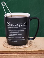 Kubki - Nauczyciel / Kubek Dla Nauczyciela / Czarny Matowy Z Uchem - miniaturka - grafika 1