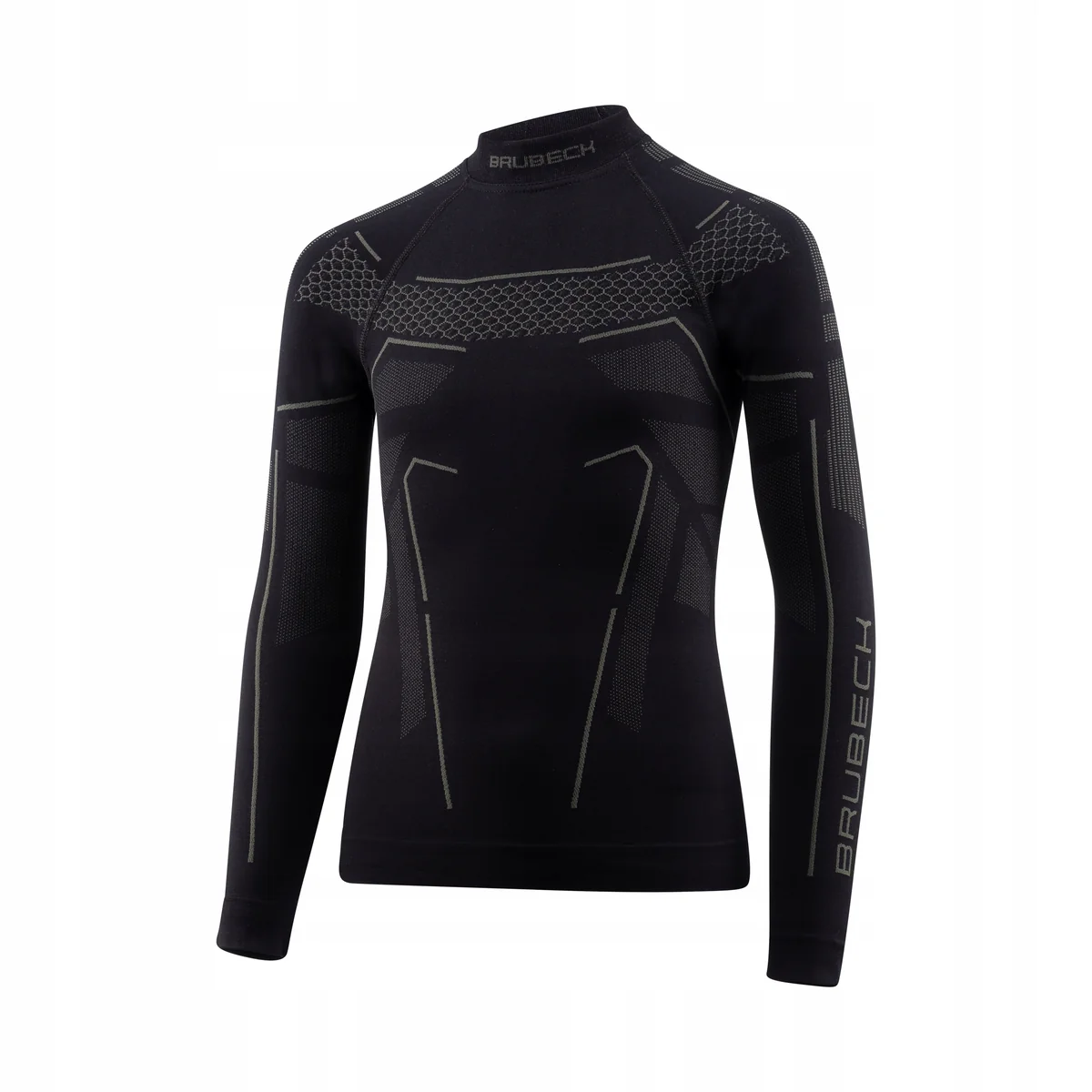BLUZA DZIECIĘCA JUNIOR TERMOAKTYWNA TERMO CZARNA 152/158 BRUBECK LS1612J