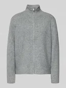 Swetry damskie - Kurtka z dzianiny o kroju regular fit ze stójką model 'IHDUCIE’ - miniaturka - grafika 1