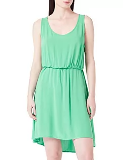 Sukienki - ONLY Damska sukienka Onlnova Life S/L Sara Dress Solid Ptm, zielony (Kelly Green), 34 - grafika 1