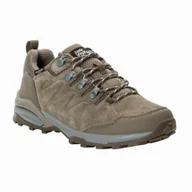 Buty trekkingowe damskie - Buty damskie na wędrówki Jack Wolfskin REFUGIO TEXAPORE LOW W chestnut - 40,5 - miniaturka - grafika 1