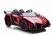 Jeździki dla dzieci - Import SUPER-TOYS SUPER-TOYS ORYGINALNE LAMBORGHINI VENENO NA AKUMULATOR MIĘKKIE KOŁA MIĘKKIE SIEDZENIE LAKIER/XMX615 Darmowa dostawa XMX-615-LAKIER-CZERWONY - miniaturka - grafika 1