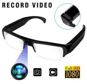 Minikamery i aparaty szpiegowskie - Szpiegowskie Okulary z Kamerą FULL HD (ZERÓWKI), Nagrywające Obraz i Dźwięk, Aparat Foto, Akcesoria. - miniaturka - grafika 1