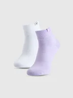 Skarpetki dla dzieci - 4F Skarpetki casual za kostkę (2-pack) dziewczęce - multikolor 32-34 - miniaturka - grafika 1