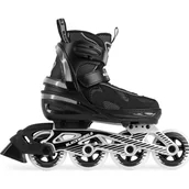 Rolki - Blackwheels Flex Pro rekreacyjne regulowane czarne r. 38-41 - miniaturka - grafika 1