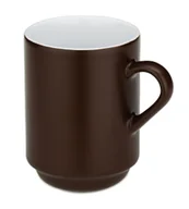 Kubki - KELA kubek ceramiczny zestaw 2 szt Mattia brązowy KL-12758 - miniaturka - grafika 1