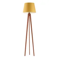 Lampy stojące - Drewniana lampa stojąca na trzech nogach w skandynawskim stylu CURACAO - miniaturka - grafika 1