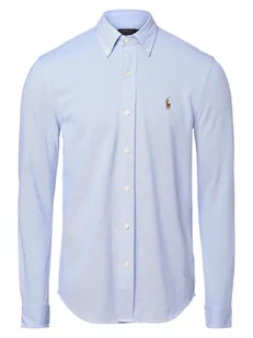 Polo Ralph Lauren Koszula męska Mężczyźni Regular Fit Bawełna niebieski wypukły wzór tkaniny button down, XL - Koszule męskie - miniaturka - grafika 1