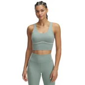 Koszulki i topy damskie - Damski top treningowy Under Armour Meridian Piped Crop Tank - zielony - miniaturka - grafika 1