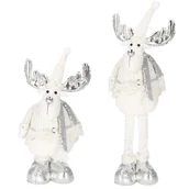 Ozdoby bożonarodzeniowe - Renifer 54-70cm ozdoba świąteczna, krasnal świąteczny, gnom na teleskopowych nóżkach CA0328 - miniaturka - grafika 1