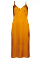 Sukienki - Superdry Satin Cami Midi Slip Dress Sukienka damska, Inków Gold, 34 - miniaturka - grafika 1
